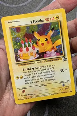 Pokemon ______'s Pikachu Promo Holo Wotc 24/53 Basic 50 HP - Image 3
