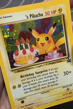 Pokemon ______'s Pikachu Promo Holo Wotc 24/53 Basic 50 HP - Image 4