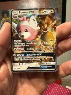 Pokemon TCG Bewear GX SM Black Star Promo SM34 Promo LP/MP - Image 2