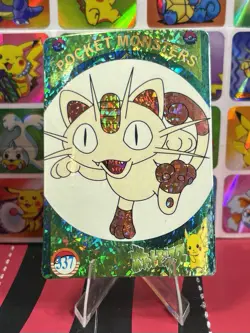 Pokemon Pikachu Vintage Pocket Monsters Vending HOLO Prism Sticker 1999 Nintendo - Image 1