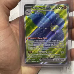 POKEMON GLIMMORA EX 2023 POKEMON OBSIDIAN FLAMES ULTRA RARE A 213/197 NM/MT TCG - Image 1
