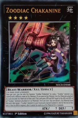 MACR-EN048 ZOODIAC CHAKANINE ULTRA RARE 1ST EDITION YuGiOh CARD - Image 1