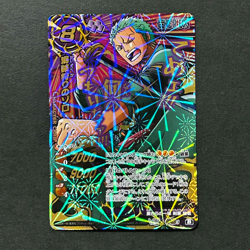 S4813 Zoro GOD Omega Holo Japanese One Piece Miracle Battle Carddass F8 - Image 1