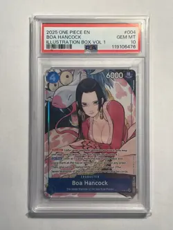 One Piece CCG Boa Hancock Illustration Bx. Vol. 1, ST17-004, PSA 10 Gem Mint - Image 1