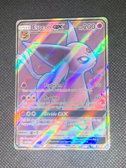 Espeon GX 140/149 - Sun & Moon Base Set Pokemon Card - NM - Image 1