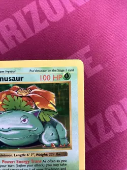 1999 Pokemon TCG Venusaur Holo Rare Shadowless Card 15/102 Base Set Vintage - Image 3
