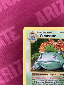 1999 Pokemon TCG Venusaur Holo Rare Shadowless Card 15/102 Base Set Vintage - Image 4