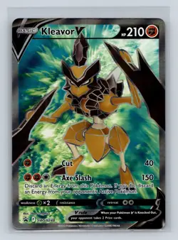 SWSH: Sword & Shield Black Star Promo Card #SWSH248 Kleavor V (Full Art) Pokemon - Image 1
