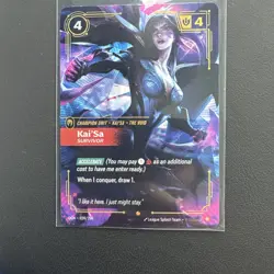 Riftbound TCG Origins Kaisa Survivor Card Champion Rare 039/298 Foil - LoL 39 - Image 1