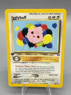 Pokemon 1st Edition Igglybuff 40/75 Neo Discovery LP - Image 1