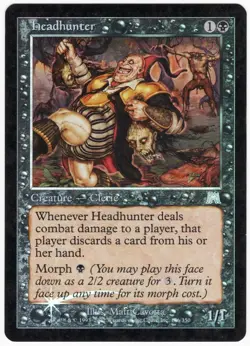 Headhunter 2002 Onslaught FOIL Black Uncommon Creature MTG LP AZ1 - Image 1