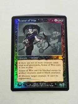 MTG FOIL Avatar of Woe Prophecy Magic the Gathering - Image 1