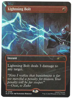 Lightning Bolt (2289) (Rainbow Foil) Secret Lair Drop SLD Avatar MTG Foil - Image 1