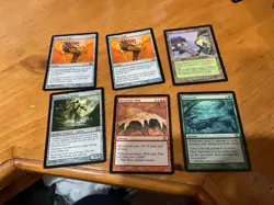 6x MTG Commander rares, mythic, and foils Mixed lot MN to good condition - Image 1