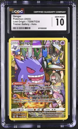 GENGAR Lost Origin Trainer Gallery Holo Rare #TG06 CGC 10 Pokemon [Nostalgium] - Image 1