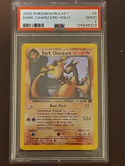 Pokemon TCG Dark Charizard Holo Rare Psa 2 - Image 1