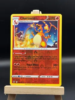 Charizard 025/185 Vivid Voltage Reverse Holo Rare Pokemon TCG #025 - Image 1