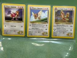Pokemon Gym Heroes Lt. Surge's Fearow Near Mint, Spearow set. Rare swirl. 💫 - Image 2