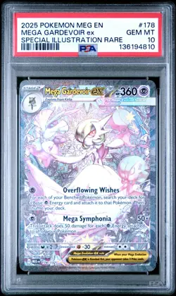 2025 POKEMON MEG SPECIAL ILLUSTRATION RARE #178 MEGA GARDEVOIR EX PSA 10 - Image 1