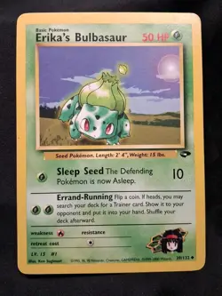 Erika's Bulbasaur - 39/132 Gym Challenge 2000 - WOTC Pokemon TCG - Image 1
