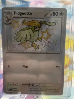 Pidgeotto Shiny Rare 197/091 - SV Paldean Fates - Pokemon TCG - NM Holofoil - Image 1