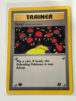 Sleep! 79/82 Common- 1st Edition Team Rocket- Vintage Pokemon Singles- LP - Image 1