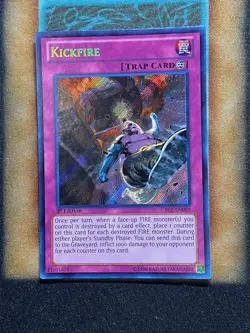 Yugioh Kickfire CBLZ-EN089 Secret Rare 1st Ed NM - Image 1