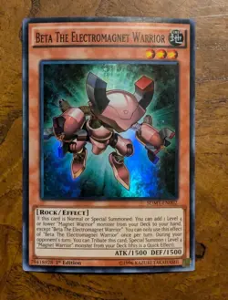 Beta The Electromagnet Warrior SDMY-EN002 Near Mint 1st Ed Super Rare Yu-Gi-Oh! - Image 1