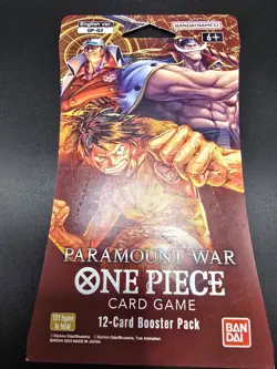 Lot Of 5-One Piece TCG OP-02 Paramount War Sleeved Booster Packs Sealed English - Image 2