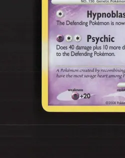 Mewtwo 11/146 Legends Awakened Holo Rare Pokemon Card LP - Image 5