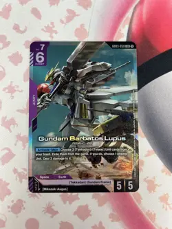 Gundam Card Game GD03-050 LR – NM – English Gundam Barbatos Lupus - Image 1