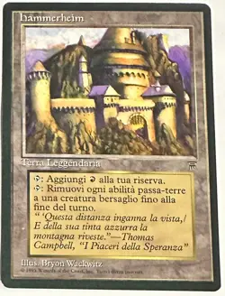 Magic The Gathering MTG Hammerheim Land Card Italian - Image 2
