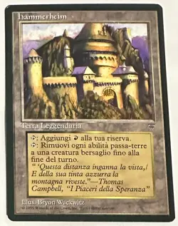 Magic The Gathering MTG Hammerheim Land Card Italian - Image 3