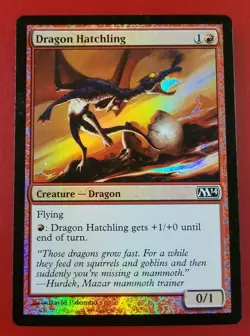 1x Dragon Hatchling | FOIL | M14 Magic 2014 | MTG Magic Cards - Image 1