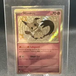Pokemon Mimikyu SVP048 Paldean Fates Promo Shiny Rare Holo Card - Image 1