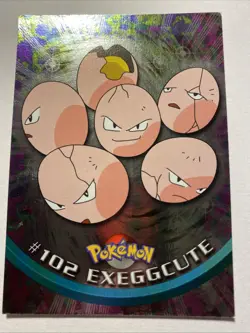 EXEGGCUTE #102 Pokemon Card TCG FOIL Topps TV Animation - Image 1