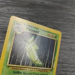 Metapod 54/102 Base Set - Common - Pokemon Card TCG - WOTC HP Crease - Image 4
