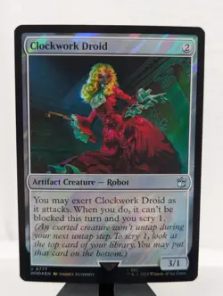Clockwork Droid - Surge Foil - 0777 - MTG - WHO Uncommon NP Foil - Image 1