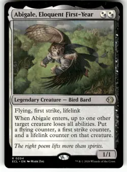 Abigale, Eloquent First-Year 204 NM MTG Lorwyn Eclipsed Magic - Image 1