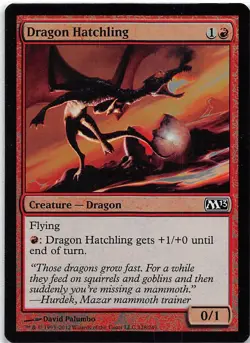 Dragon Hatchling *FOIL Common* Magic MtG x1 M13 SP - Image 1
