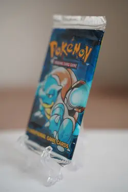 21.30g Pokemon Base Set Booster Pack Unlimited Blastoise WOTC TCG Vintage Sealed - Image 4