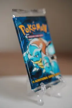 21.30g Pokemon Base Set Booster Pack Unlimited Blastoise WOTC TCG Vintage Sealed - Image 5