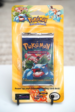 Pokemon 1999 WOTC Base Set Unlimited Booster Blister Pack Venusaur Vintage - Image 1