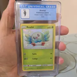 ✨ Rowlet SV2/SV94 Hidden Fates Shiny Vault CGC mint 9 Pokemon ✨ - Image 1