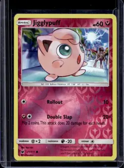 2017 Pokemon Sun & Moon Crimson Invasion Jigglypuff Reverse Holo #71/111 - Image 1