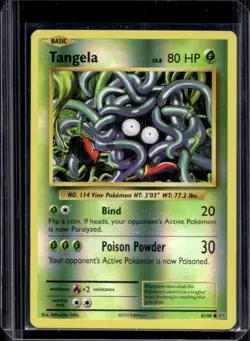 2016 Pokemon XY Evolutions Tangela Reverse Holo #8/108 - Image 1