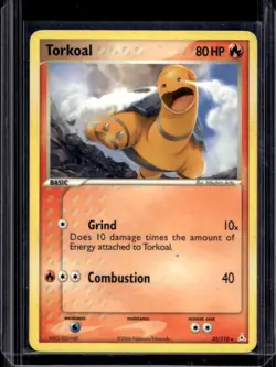2006 Pokemon EX Holon Phantoms Torkoal #33/110 - Image 1