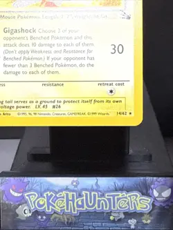 Pokemon Card Raichu 14/62 Fossil Set Rare Holo WOTC Near Mint - Image 4