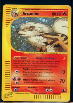 Pokemon SKYRIDGE - #H2/H32 Arcanine - Holo - ENG - Moderately Played - Image 1