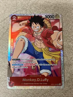 One Piece 1x Super Rare OP01-024 Monkey D Luffy - Image 1